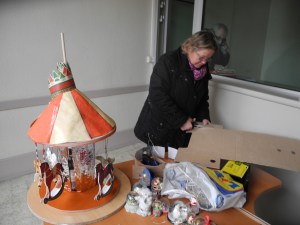 1. working on a window with Marie-Jeanne