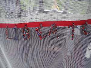 2. with Robyn's letters sewn on