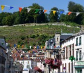 167. High street & ruined castle ramparts