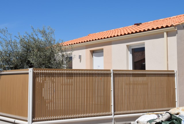 3. Front fence going up