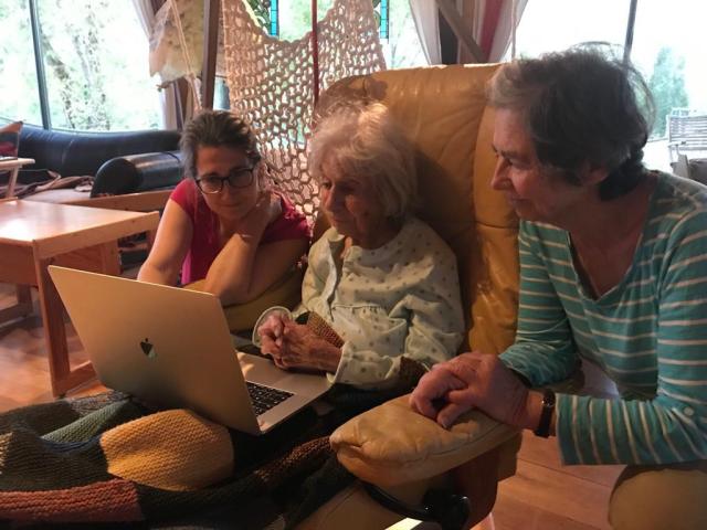 7. 98 year old Germain at home with Patricoia