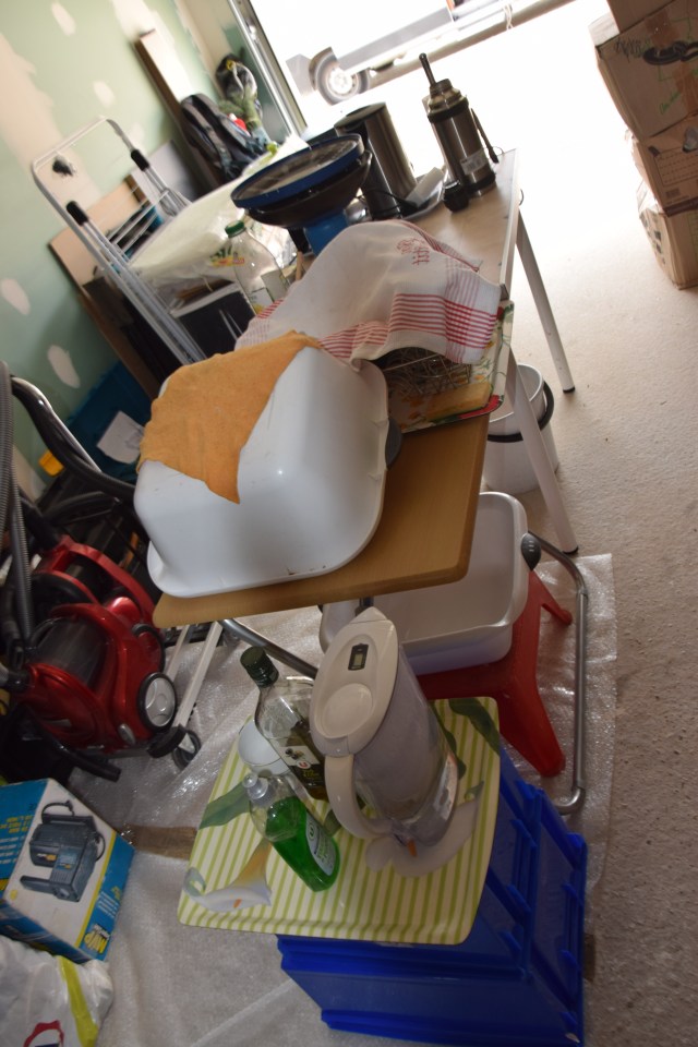 25. My kitchen island in the garage